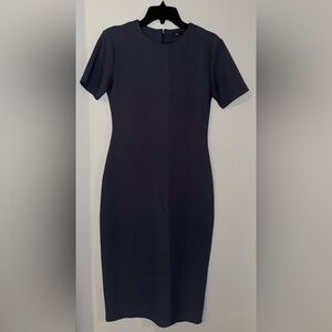 Zara Navy Midi Dress